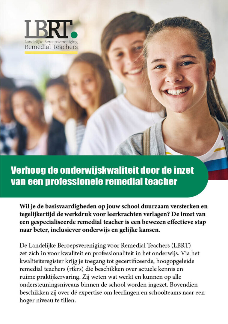 Brochure voor scholen 