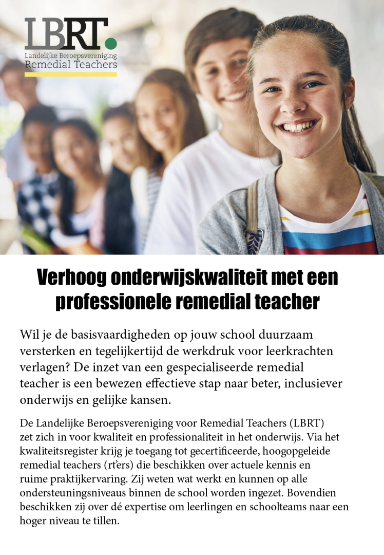 Brochure voor scholen 